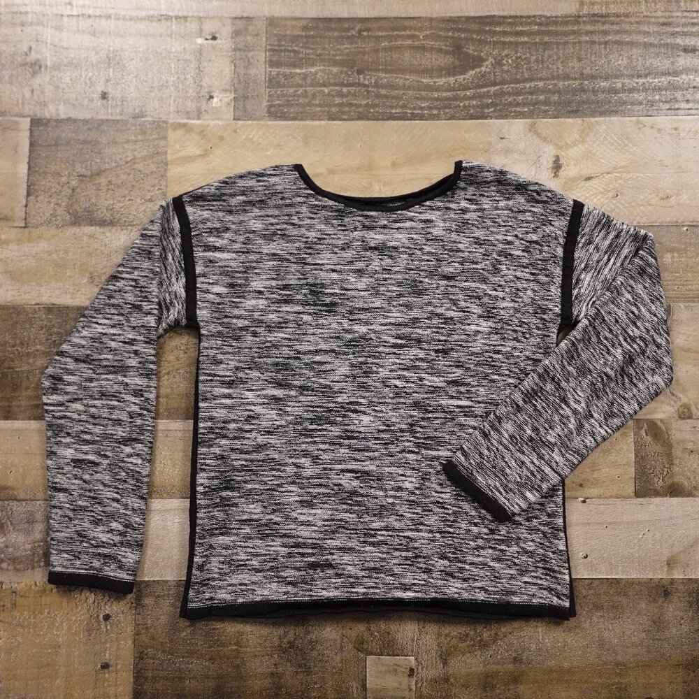 Athleta Retreat Sweater women's small black marl heather‎ black